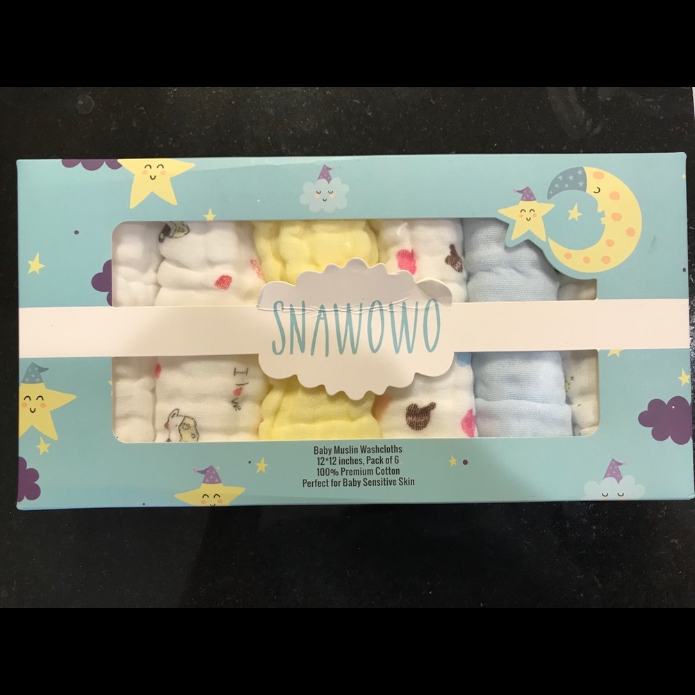 Baby Muslim Washcloths 100% Premium Cotton
